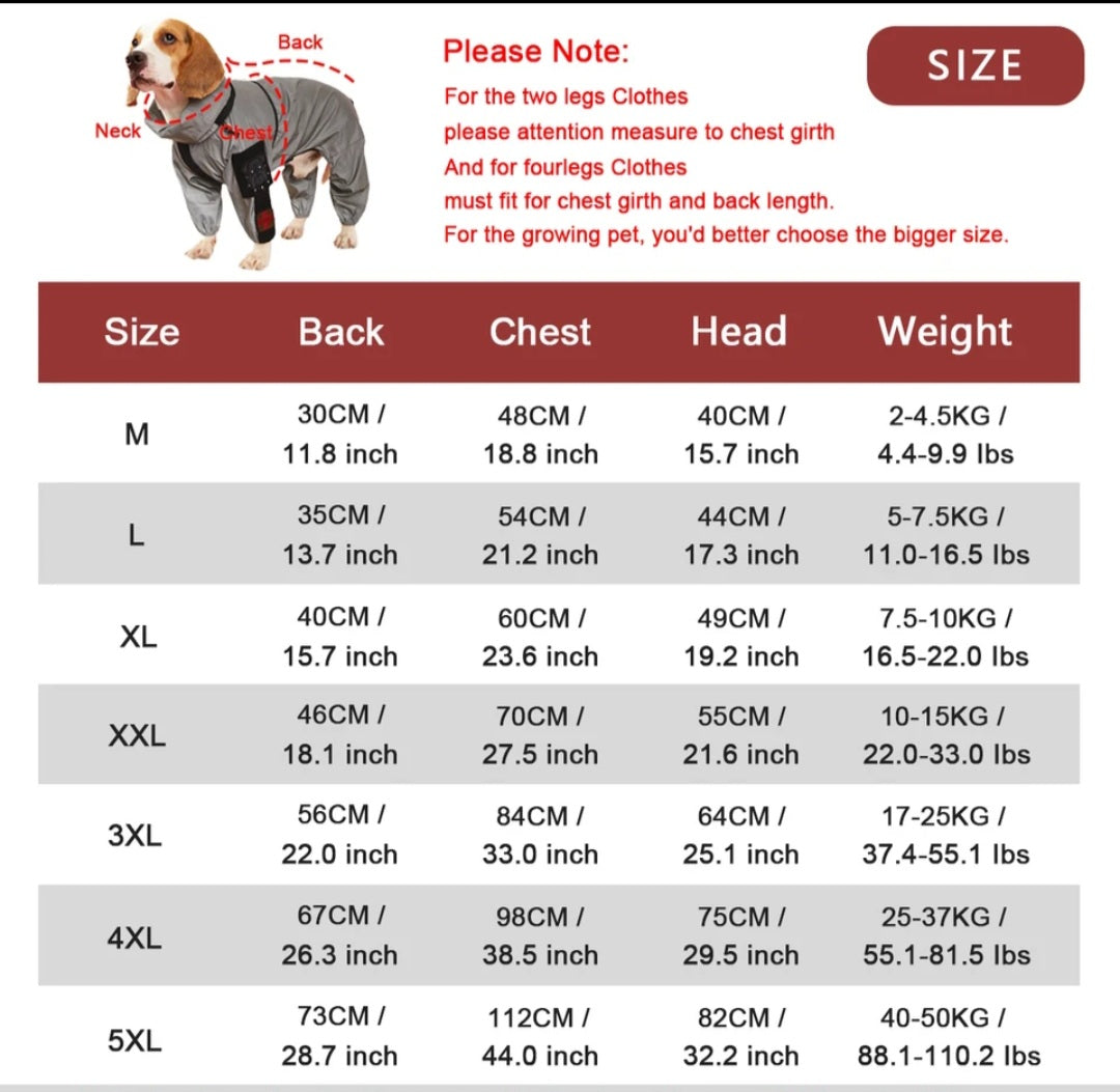 Reflective Dog Raincoat