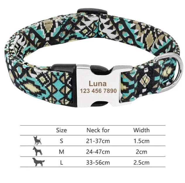 Tropical Art Dog Collars