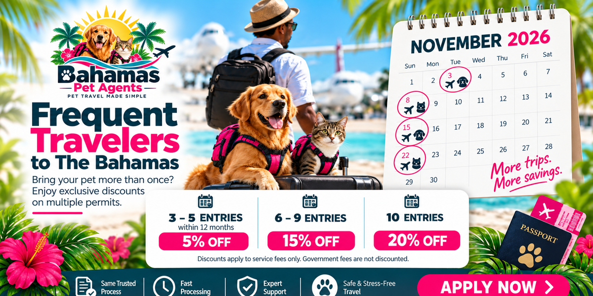 Frequent traveler calendar — 3–5 entries save 5%, 6–9 save 15%, 10 save 20%, on service fees only